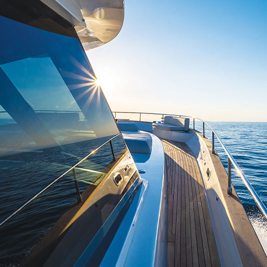 Boat windows protected with window tint