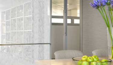 Nature inspired window film adds subtle privacy 