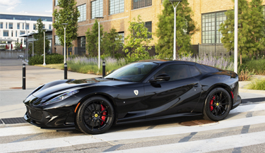 FormulaOne Pinnacle enhances the look and comfort of black Ferrari 