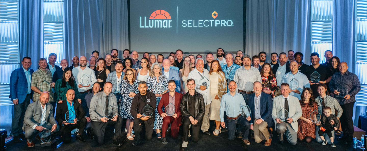 Group photo of 2024 LLumar Dealer of the Year Winners 